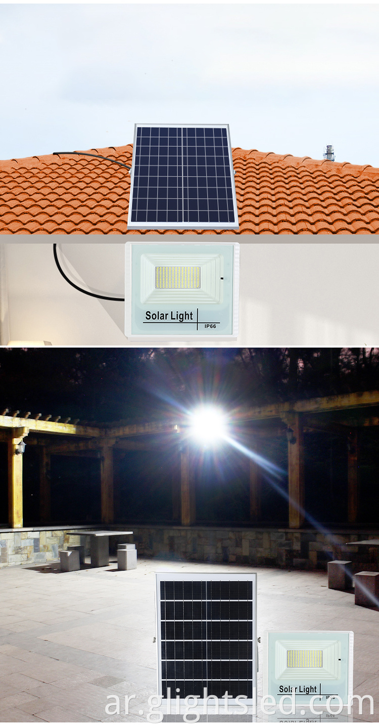 إضاءة الحديقة في الهواء الطلق IP66 25WATT 40WATT 60WATT 100WATT SOLAR LED LAMP